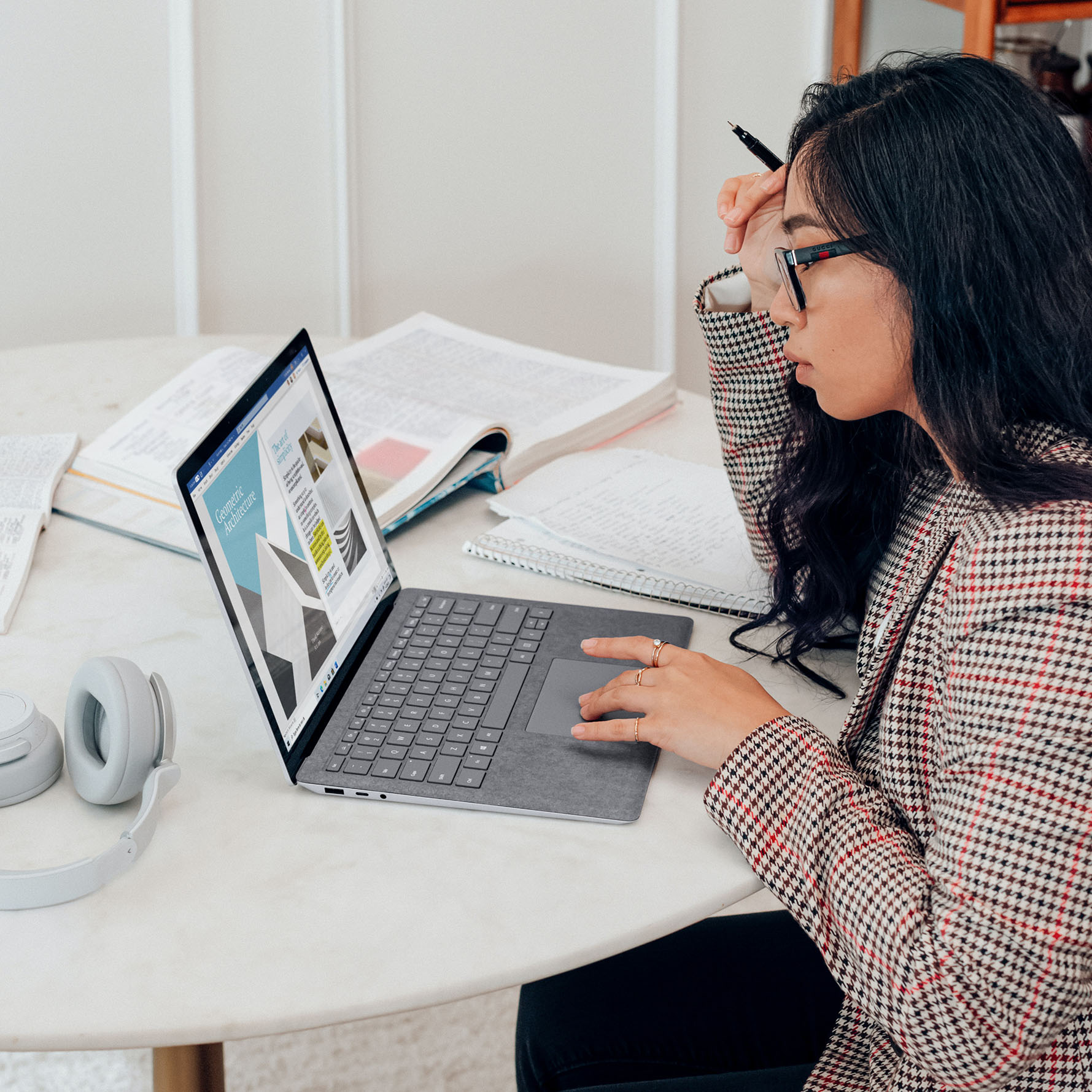 Employee On Computer